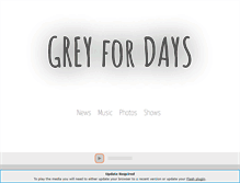 Tablet Screenshot of greyfordays.com